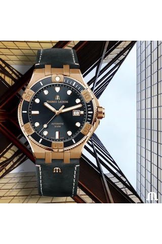 Maurice Lacroix ML-AI6058BRZ0B330-2 Erkek Kol Saati ve Yedek Kordon 43 mm