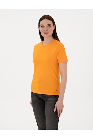 Pierre Cardin Kadın Turuncu Tişört Basic 50305766-vr051 Turuncu