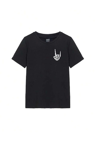 Suma Siyah Baskılı T-shirt Xl Beden