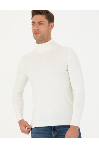 Pierre Cardin Erkek Ekru Triko Kazak 50278094-vr019 Ekru