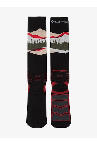 Columbia Rcl044 Omni Heat New Mountain Range Ski Tekli Unisex Uzun Çorap Siyah