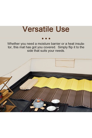 Taşınabilir Alüminyum Film Piknik Örtüsü Sarı