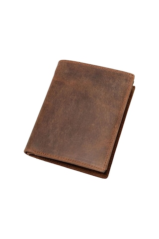 Aclassics Erkek Deri Cüzdan 9.5 Cm, Ince Tasarım, 7 Kart Yuvası, Fermuarlı Bölme Kahverengi