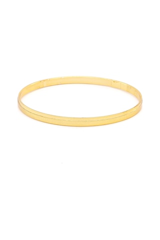 Altın Kaplama İmitasyon 4mm Simli Kibrit Çöpü Bilezik Blz-3121 Altın