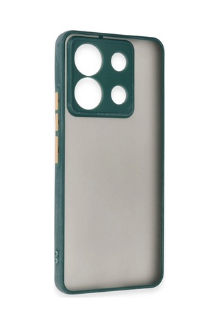 Herşeytrend Xiaomi Redmi Note 13 Pro 5g Kılıf Montreal Silikon Kapak - Yeşil Çok Renkli