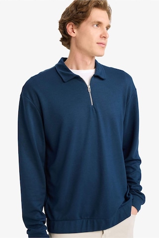 Defacto Regular Fit Polo Yaka Yarım Fermuarlı Sweatshirt G7492ax25aunv64 Lacivert-nv64