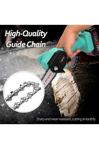 Pazly 4 Manganez Çelik Testere Zinciri Seti, 5 Adet Paket, E14228-57 Uyumlu