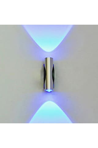 Monyee Alüminyum Led Duvar Lambası İki Ayna 2w Mutfak/bar Işığı Mavi Isık 176-265v 50.000 Saat Mavi