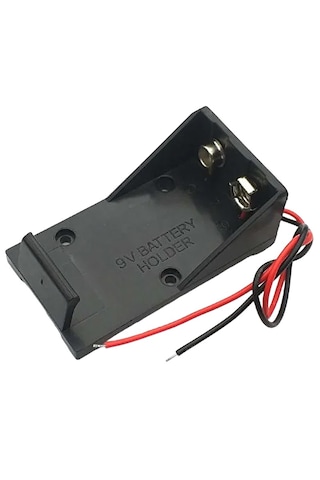 4lü Paket 9 Volt Piller İçin Yatak Pil Yuvası 9v - 14cm Kablo