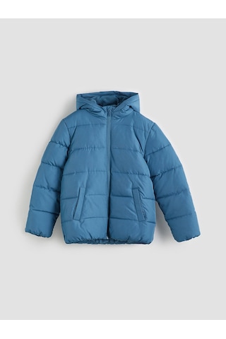 LC Waikiki Lcw Kids İndigo Kapüşonlu Erkek Çocuk Şişme Mont