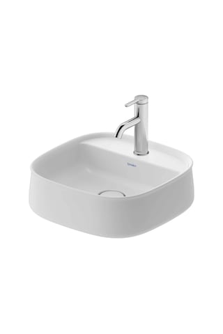 Duravit - Zencha Çanak Lavabo 42 Cm Batarya Banklı Beyaz - 2374420071- Beyaz