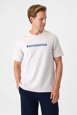 Back And Bond Bej Regular Fit Bisiklet Yaka Tişört Çok Renkli