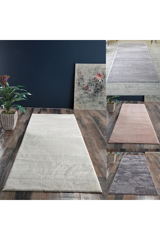 Lüle Halı Peluş Yüzey Kaymaz Taban Yolluk Halı