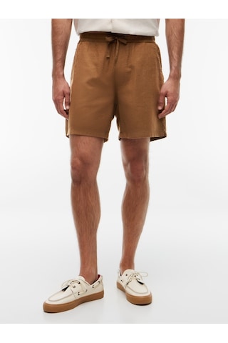 Tommy Hilfiger Tjm Lınen Blend Pull-on Short Erkek Kahverengi Şort - Dm0dm22825