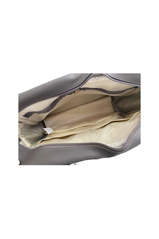 M&y Collection Zelina Deri Bebek Bakım Çantası Gri-12589 Gri