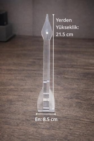 Şeffaf Akrilik Saat Standı Masaüstü Saatlik, Takı Ve Bileklik Sergileme Standı 12 X 7,5 Cm 100 Adet