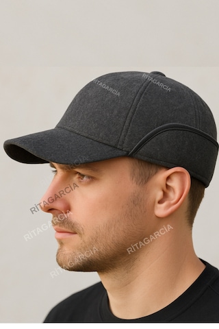 Kışlık Kulaklıklı Şapka Antrasit