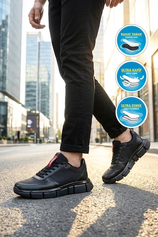 Walkway Praval M Siyah Erkek Günlük Ayakkabı
