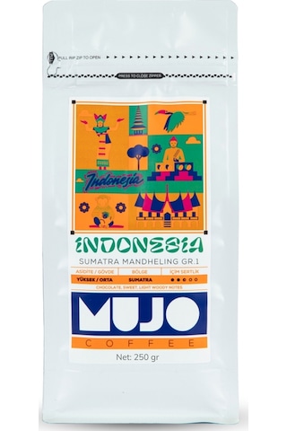 Indonesia Sumatra Mandheling Gr.1 Çekirdek Kahve-250gr-french Press French Press