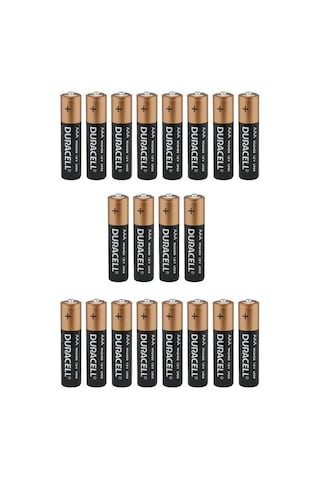 Duracell Alkalin 1.5 Volt Aaa 20 Li İnce Kalem Pil Lr03 Mn2400