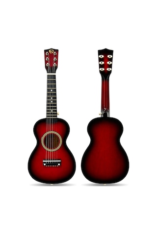 Fourtune Loki T-80RD 6 Telli Kırmızı Çocuk Gitarı Gerçek Ağaç