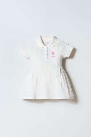 U.s. Polo Assn. Kız Bebek Beyaz Elbise Beyaz
