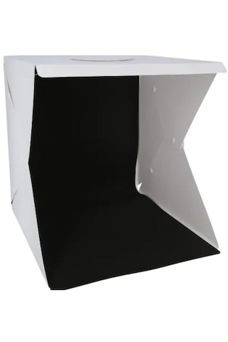 20 X 20 Cm Profesyonel Stüdyo Led Işıklı Çift Sıra Ürün Fotoğraf Çekim Çadırı 1
