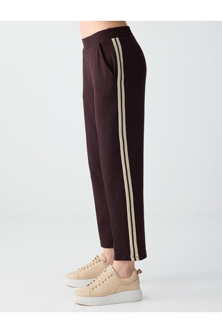 Jimmy Key Jimmy Key Acı Kahve Normal Bel Normal Paça Çizgi Detaylı Jogger Pantolon 6sw115654803 Acı Kahverengi