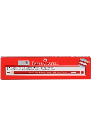 Faber-Castell Kopya Kalemi Kırmızı 1410 12'li Paket
