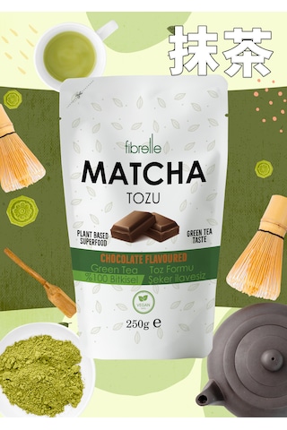 Fibrelle Matcha Çayı Çikolata Aromalı 250g