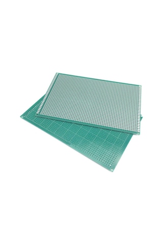 Koodmax 15x20cm Proto Pcb Tek Taraflı Delikli Pertinaks Prototip Deney Kartı Delikli Plaket Pertenak