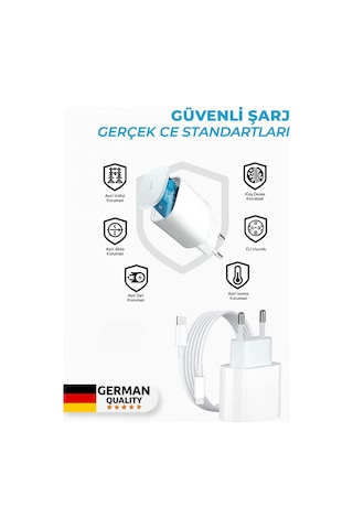 Pd 20w Type-c Lightning Hızlı Şarj Aleti Ve Kablo Seti İphone Uyumlu, 480mbps Veri Aktarımı 20w Hızlı Şarj