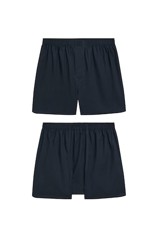 Yohannes Club Erkek Pamuklu Poplin Boxer, Üçlü Paket, Siyah-lacivert-mavi, % 100 Pamuklu Poplin Kumaş Siyah - Lacivert - Mavi