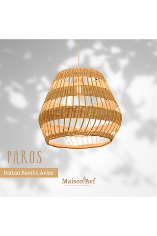Rattan Bambu Bohem Avize Bambu