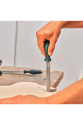 Bosch 3 Parçalı Törpü Seti Sağlam Ahşap Törpü Seti, Düz, Yarı Yu