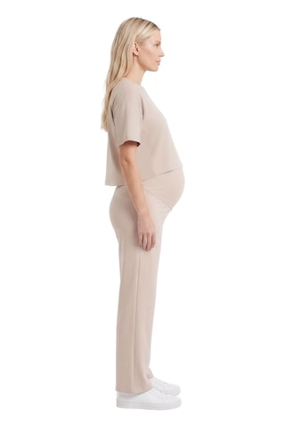 Cottonhıll Premium - Sway Collection Vizon Yüksek Bel Modal Hamile Kadın Pantolon