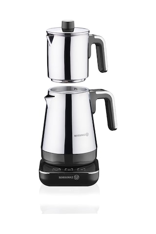 Korkmaz Moderna Elektrikli Çaydanlık Siyahkrom