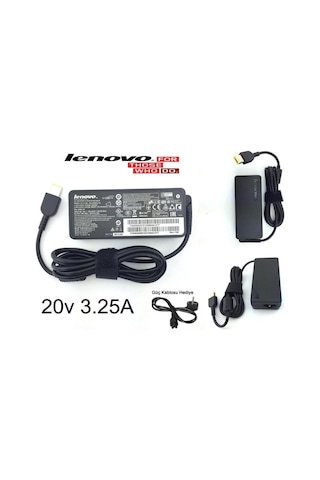 Lenovo Uyumlu 65Watt Adaptör Şarj Cihazı