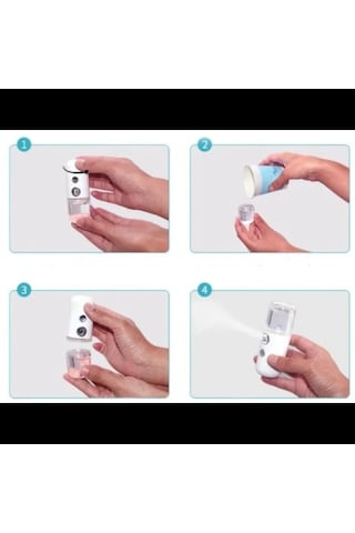Şarjlı Mini Yüz Nemlendirici Dezenfektan Cihazı Mist Sprayer Tdrtr