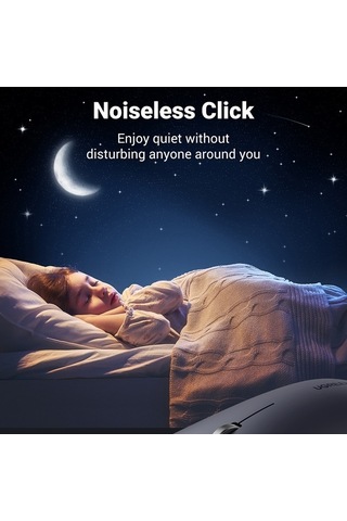 Prestigegoods Ugreen Mu001 Kablosuz Optik Mouse, Akıllı Güç Modu, Sessiz, 18 Ay Pil Ömrü, 10m Mesafe, Oyun İçin Optimal MU001