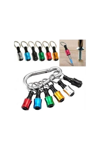 Pazly Titil: Güç Aracı-6pc Hex Shank Tornavida Bit Tutucu Uzatma Çubuğu Matkap Adaptörü, Alüminyum Alaşım, 6 Renk Seçenekleri