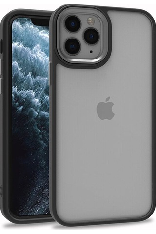 Apple Uyumlu iPhone 11 Pro Max Kılıf Zore Flora Kapak Siyah