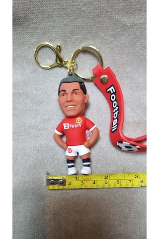 Ronaldo Silikon Anahtalık Altın