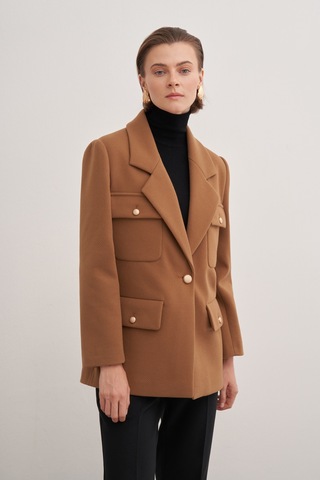 Aker 24aw05167111 Küçük Beden Ceket 24aw05167111 124 Taba Taba