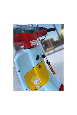 Simpson Bard Motorsiklet Araba Kelebek Cam Sticker