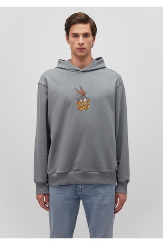 Mavi Erkek Bugs Bunny Kapüşonlu Sweatshırt Çelik Gr 0s10102-70098 Gri