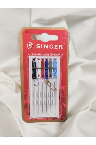 Singer İplik Geçirilmiş Dikiş İğnesi Seti - 9 Renk İplik 200-61