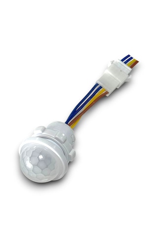 Pır Hareket Sensörü 220v - 25cm Kablolu Ve Konnektörlü - 1 Adet