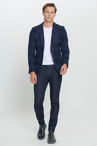 AC&Co / Altınyıldız Classics Erkek Lacı Slim Fit Dar Kesim Mono Yaka Yünlü Ceket Lacı
