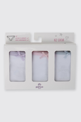 Panço Kız Çocuk 3'lü Slip Set 2522gk14011 Renkli